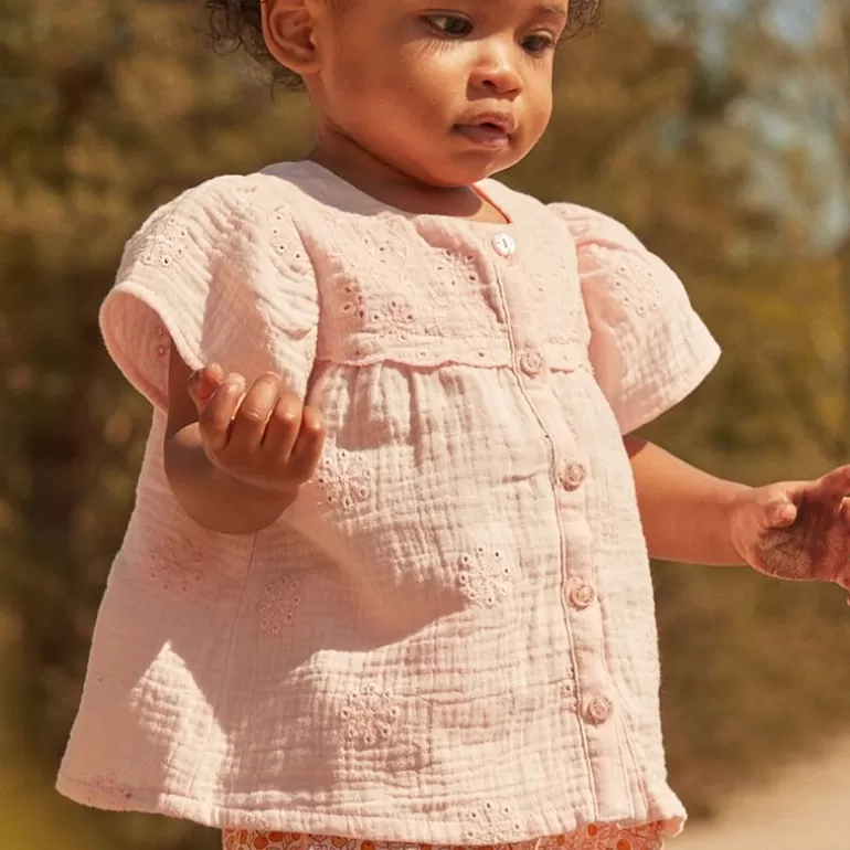 Sergent Major T-Shirt & Blouse | Blouse Nude En Double Gaze De Coton