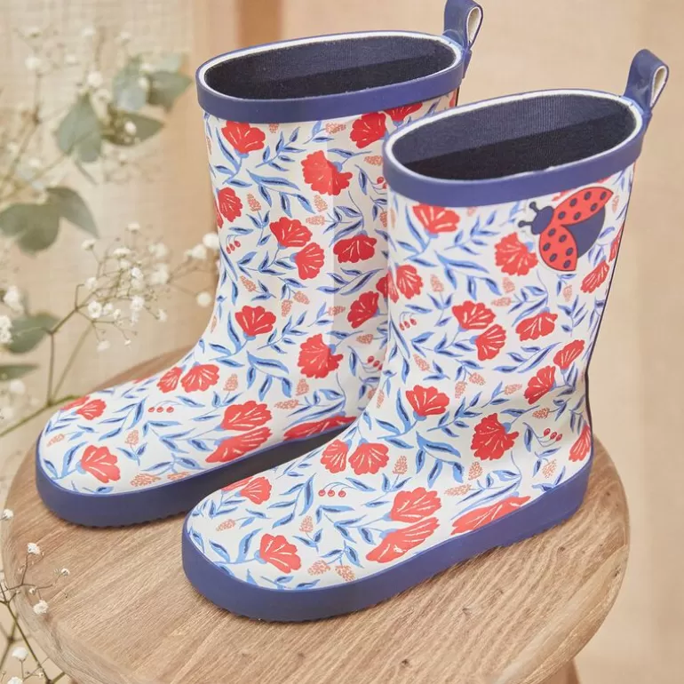 Sergent Major Chaussures Et Chaussons | Bottes De Pluie Imprime Fleuri