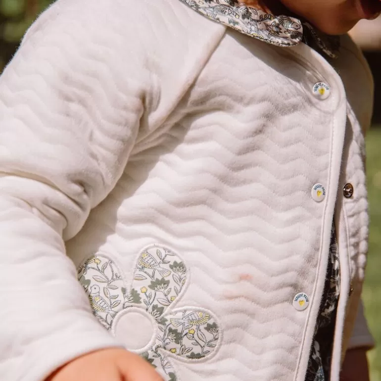 Sergent Major Pull Gilet & Cardigan | Cardigan Reversible Ecru En Tubique