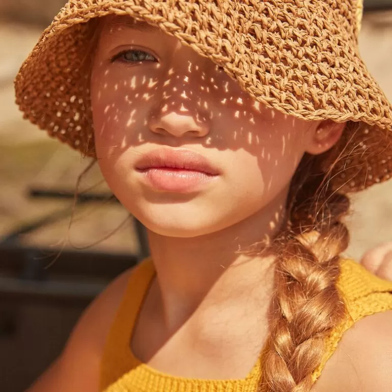 Sergent Major Chapeau & Foulard | Chapeau De Paille Naturel