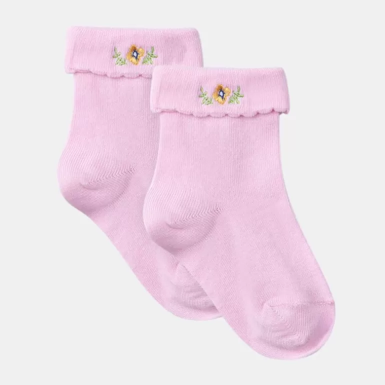 Sergent Major Sous&Vetement Chaussette & Collant | Chaussettes Brodees A Fleur