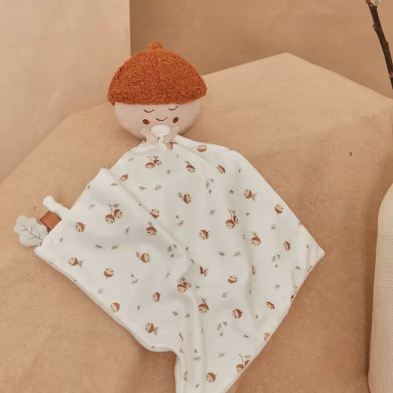 Sergent Major Jouets & Doudous | Doudou De Naissance Petit Gland Caramel Et Blanc