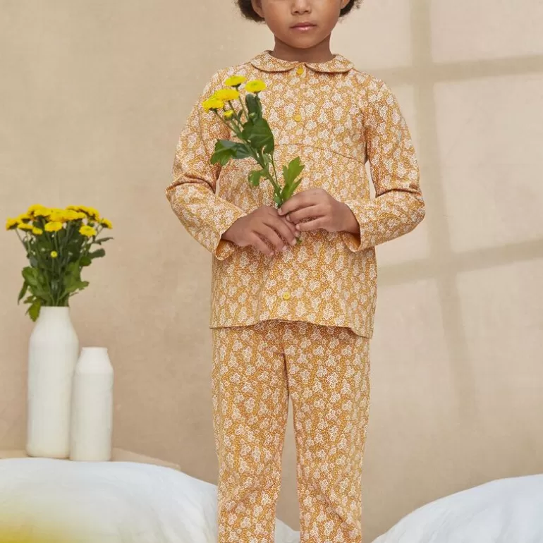 Sergent Major Pyjama | Ensemble Pyjama Miel A Imprime Fleuri