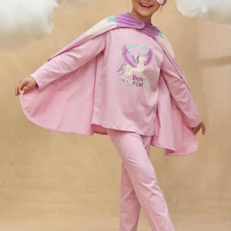 Sergent Major Pyjama | Ensemble Pyjama Rose A Motif Licorne