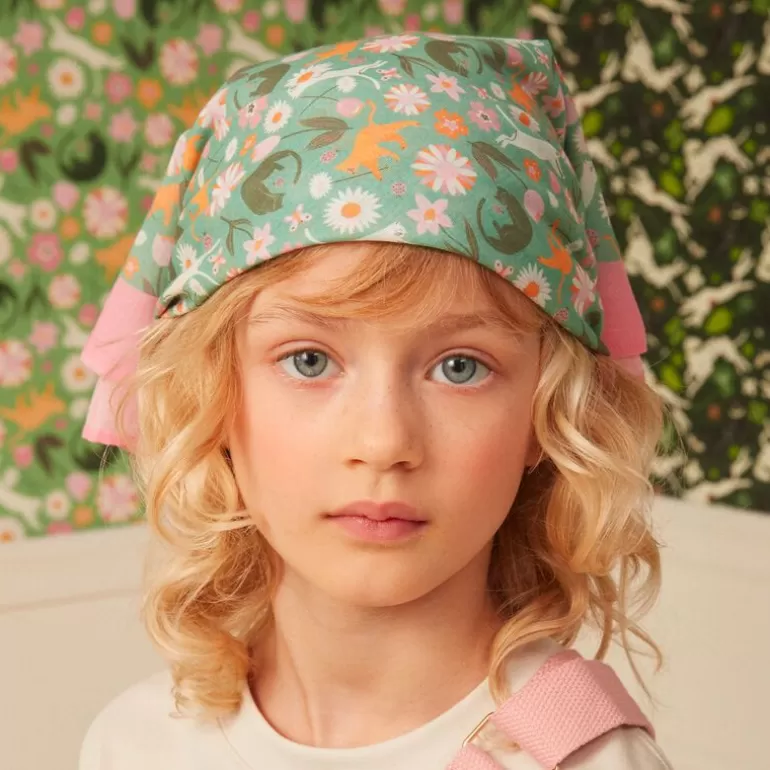 Sergent Major Chapeau & Foulard | Foulard Imprime Chats Et Fleurs