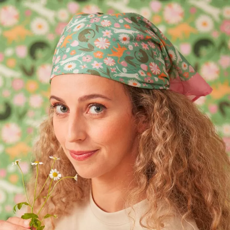 Sergent Major Chapeau & Foulard | Foulard Imprime Chats Et Fleurs