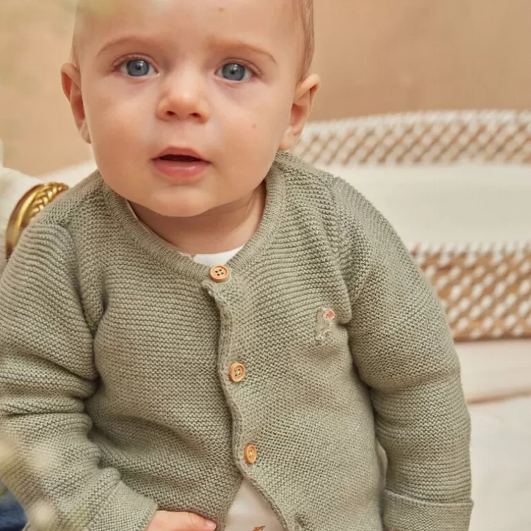 Sergent Major Veste & Cardigan | Gilet Bébé En Laine Et Coton