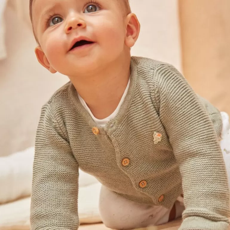 Sergent Major Veste & Cardigan | Gilet Bébé En Laine Et Coton