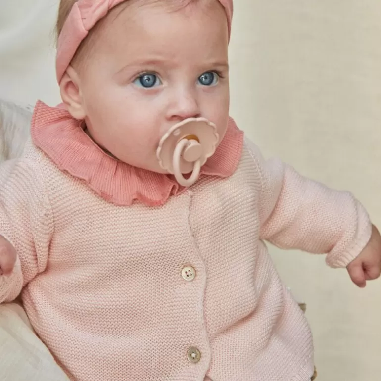 Sergent Major Veste & Cardigan | Gilet En Tricot Point De Mousse Et Laine Bébé Fille