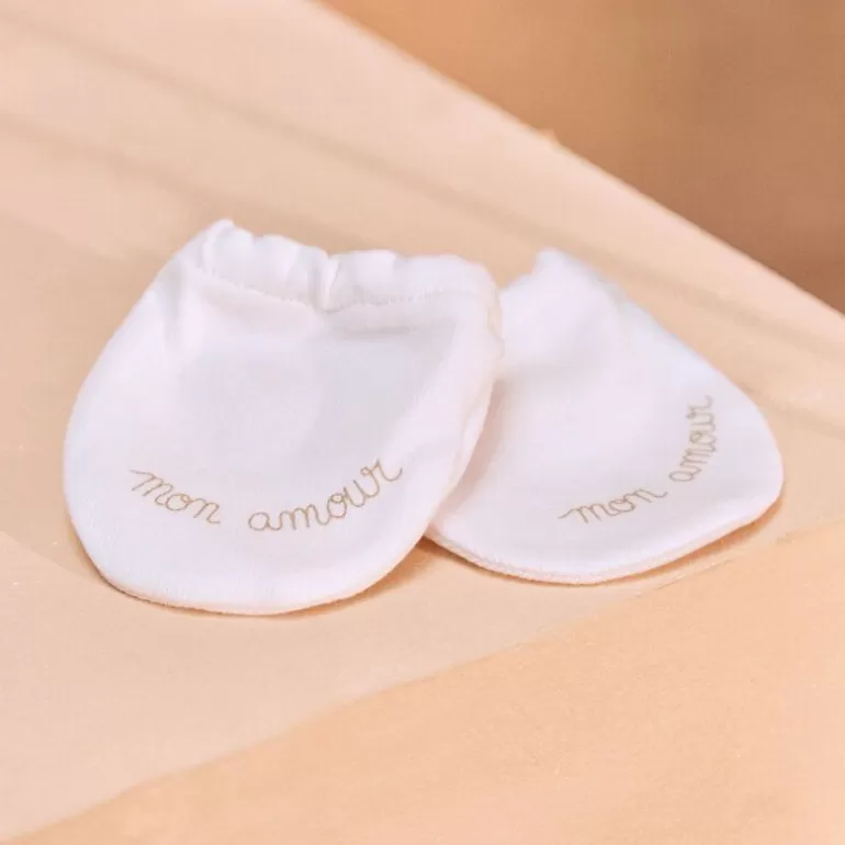 Sergent Major Bonnet Moufle Chausson & Chaussette | Moufles De Naissance En Coton Bio