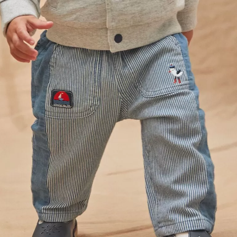 Sergent Major Pantalon & Jean | Pantalon Raye Denim Clair Bébé Garçon