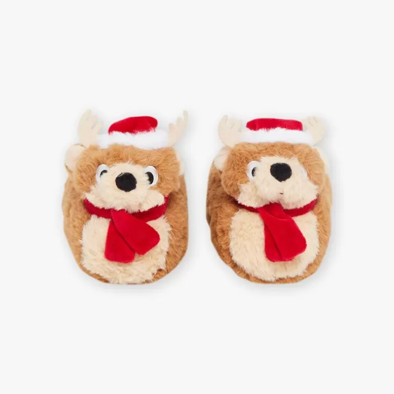 Sergent Major Chaussures & Chaussons | Pantoufles Marron A Animation 3D Rennes De Noel