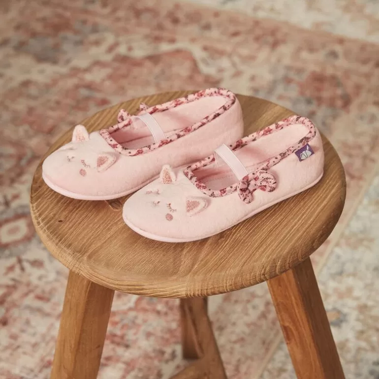 Sergent Major Chaussures Et Chaussons | Pantoufles Ouvertes Roses Style Ballerines