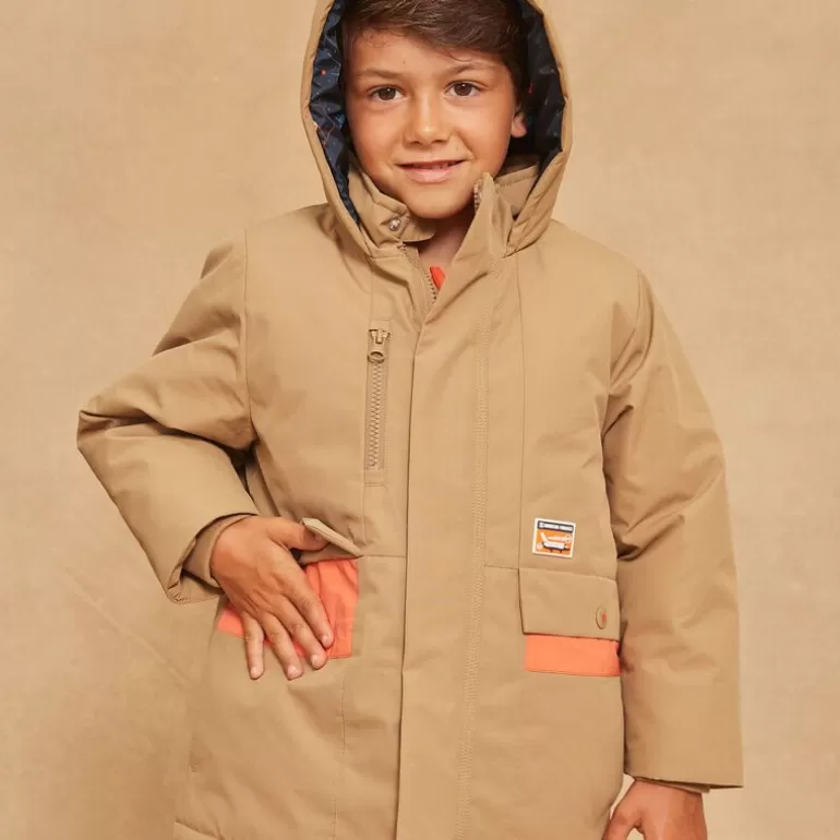 Sergent Major Manteau Parka & Veste | Parka Impermeable 3 En 1 Beige A Capuche