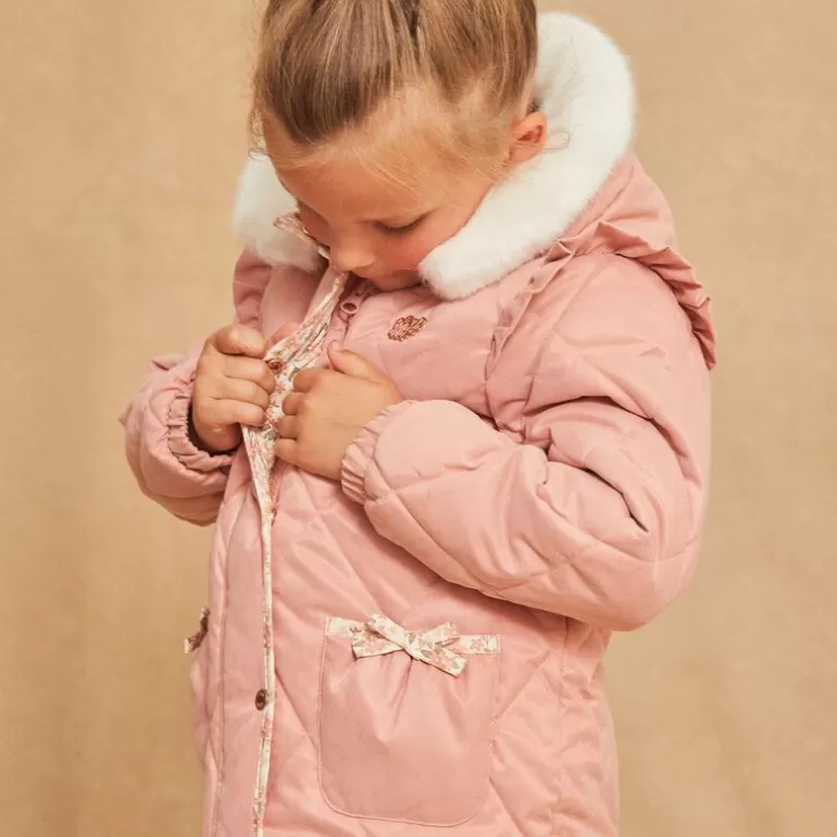 Sergent Major Manteau Parka & Veste | Parka Rose Matelassee A Capuche