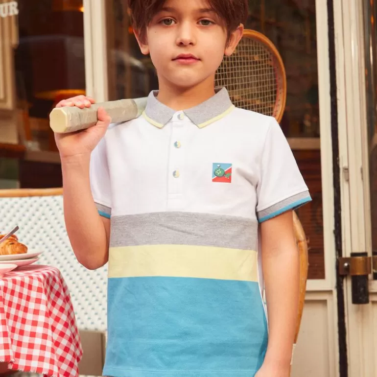 Sergent Major T-Shirt & Polo | Polo A Rayures Tricolore