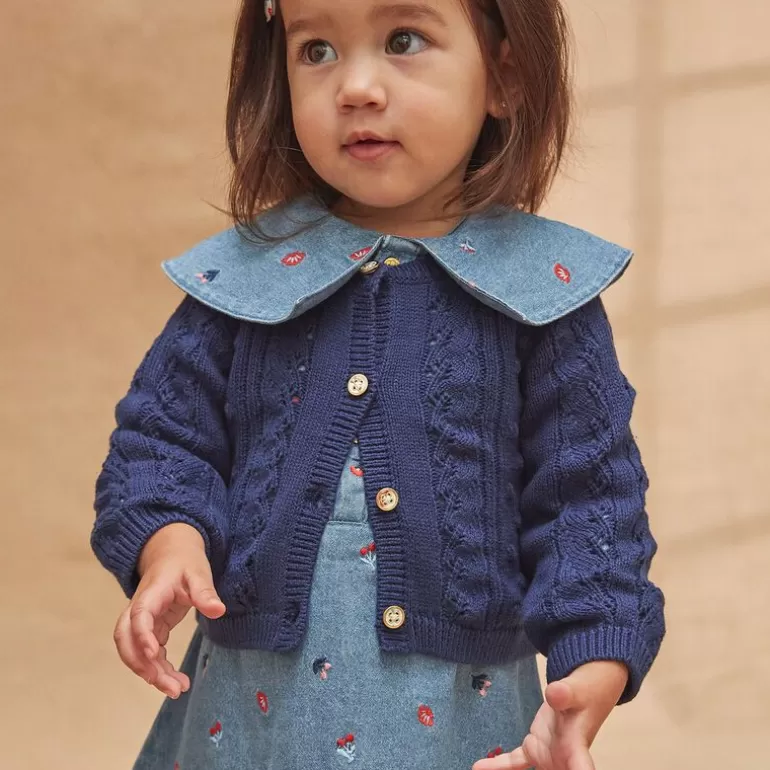 Sergent Major Robe | Robe En Denim Avec Col Claudine