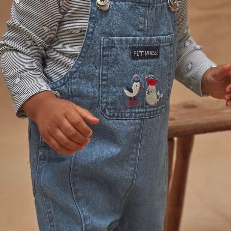 Sergent Major Ensemble Combinaison & Salopette | Salopette Longue En Denim Bébé Garçon