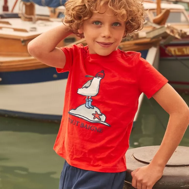 Sergent Major T-Shirt & Polo | T-Shirt Imprime Mouette En Jersey